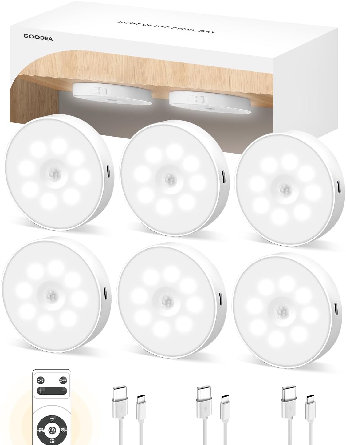 TIMNAMY™ Motion Sensor Lights【Wireless, motion-activated lighting. Perfect for hallways, closets, stairs. Designed for convenience and safety】