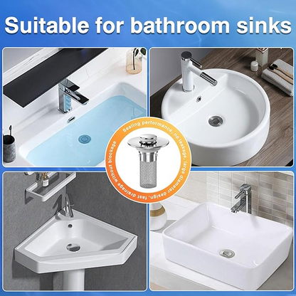 ✅Last Day Promotion 49% OFF👍TIMNAMY™ Pop Up Sink Drain Strainer----👍Removes odors and prevents blockages