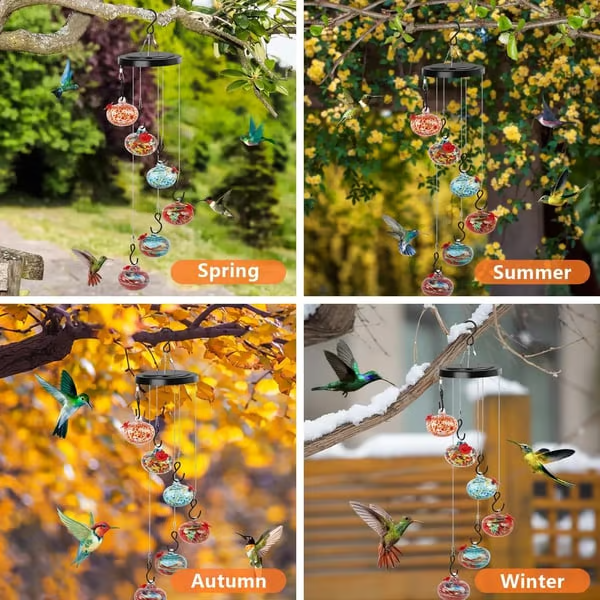 🏆Last Day Promotion 49% OFF🏆Charming Wind Chimes Hummingbird feeders