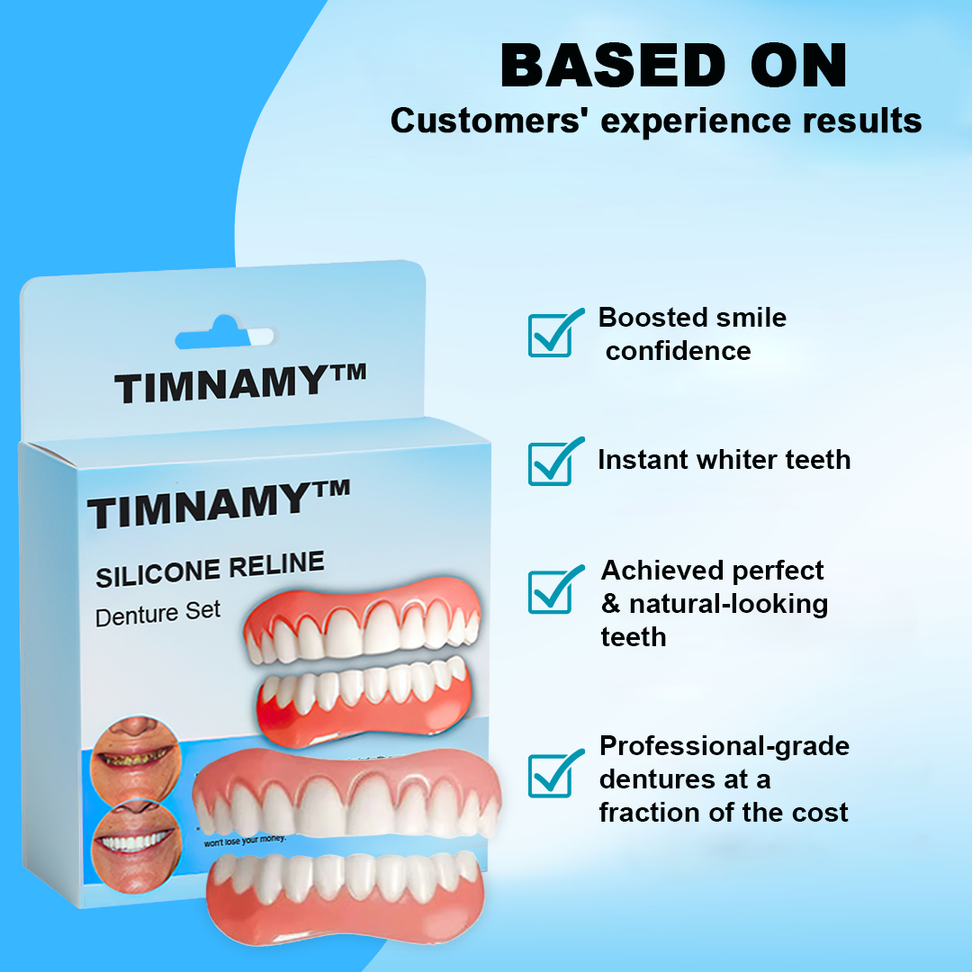 Official Store：✅TIMNAMY™ Silicone Reline Denture Set-Easy to use, no peeling, dentist recommended