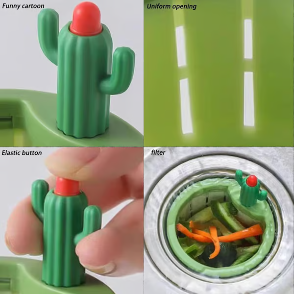💧Last Day Promotion 49% OFF👍Cactus Kitchen Automatic Dumping Sink Filter(universal model)