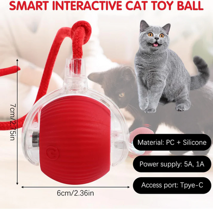 🔥Last Day Promotion 49% OFF🔥TIMNAMY™ Smart Chase Pet Toy Ball🐱🐕-🎁Smart Gaming Companion For Your Pet