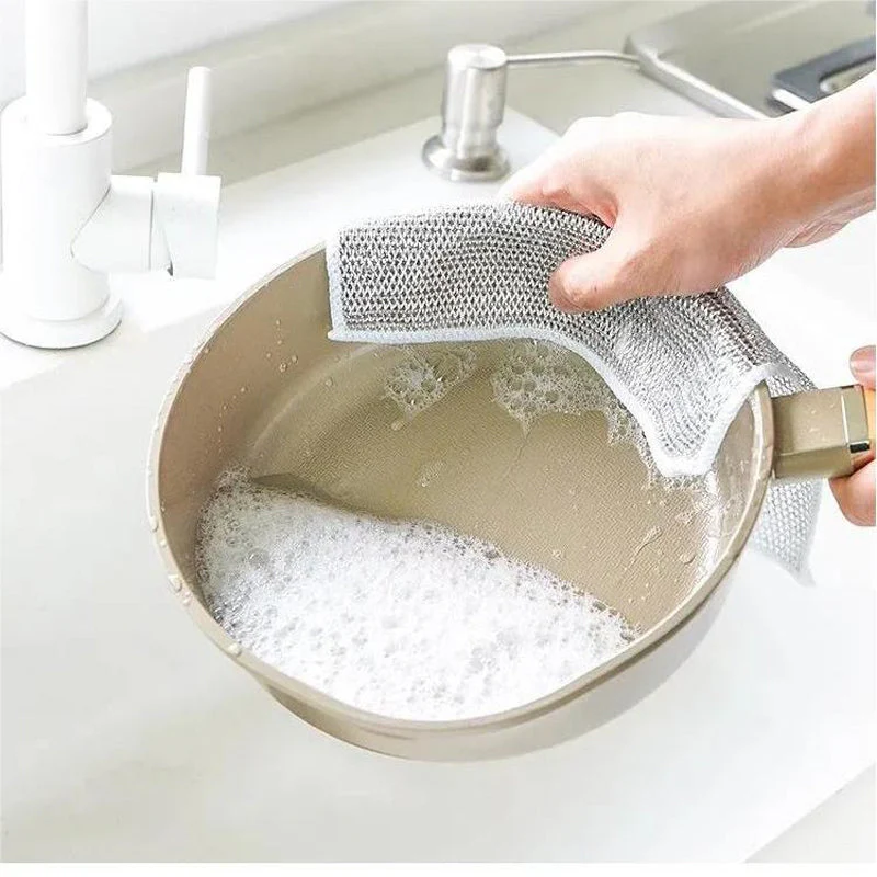🎁Last Day Promotion 50% OFF🎁Multipurpose Wire Dishwashing Rags for Wet and Dry