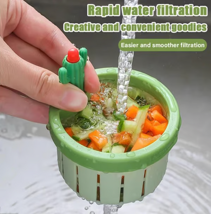 💧Last Day Promotion 49% OFF👍Cactus Kitchen Automatic Dumping Sink Filter(universal model)