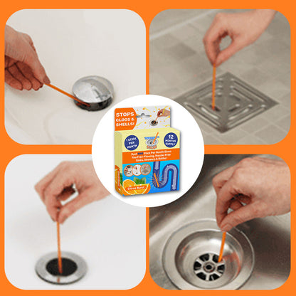 🏆Last Day Promotion 50% OFF🏆TIMNAMY™ Drain Cleaner Stick-🛀Quickly unclog and remove odors