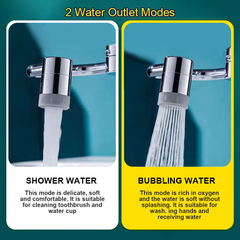 🏆Last Day Promotion 49% OFF🌟🌟TIMNAMY™ Rotating 1080° robotic arm faucet (universal model)--✅The direction and water flow rate can be freely adjusted