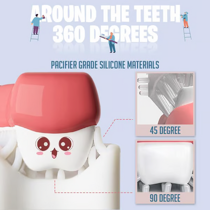 🔥Last Day Promotion 49% OFF🔥U-shaped Children's Toothbrush--💯Full silicone design, safe and does not hurt gums