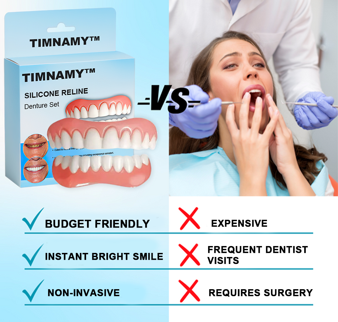 Official Store：✅TIMNAMY™ Silicone Reline Denture Set-Easy to use, no peeling, dentist recommended