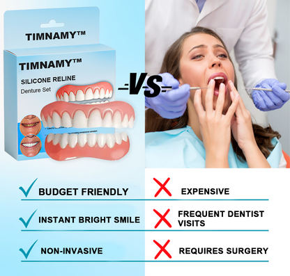 Official Store：✅TIMNAMY™ Silicone Reline Denture Set-Easy to use, no peeling, dentist recommended