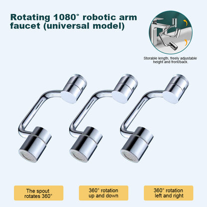 👍Last Day Promotion 49% OFF👍👍Rotating 1080° robotic arm faucet (universal model)--👩‍👩‍👧‍👧The direction and water flow rate can be freely adjusted