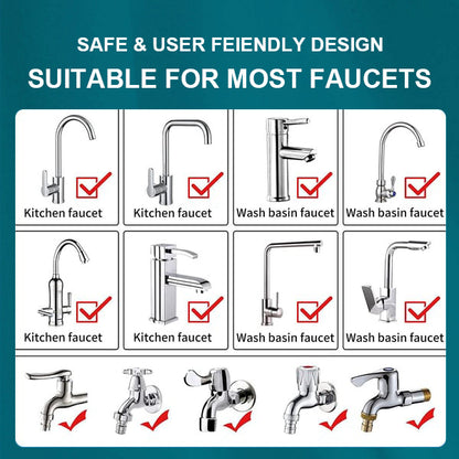 🔥Last Day Promotion 49% OFF🔥👍Upgraded Universal Splash Filter Faucet--👩‍👩‍👧‍👧The direction and water flow rate can be freely adjusted