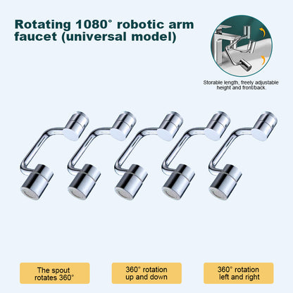 💥Last Day Promotion 49% OFF💥🛀Rotating 1080° robotic arm faucet (universal model)--👩‍👩‍👧‍👧The direction and water flow rate can be freely adjusted