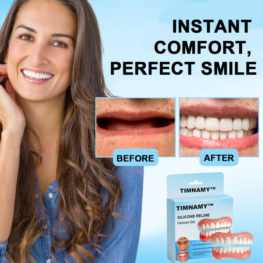 Official Store：✅TIMNAMY™ Silicone Reline Denture Set-Easy to use, no peeling, dentist recommended