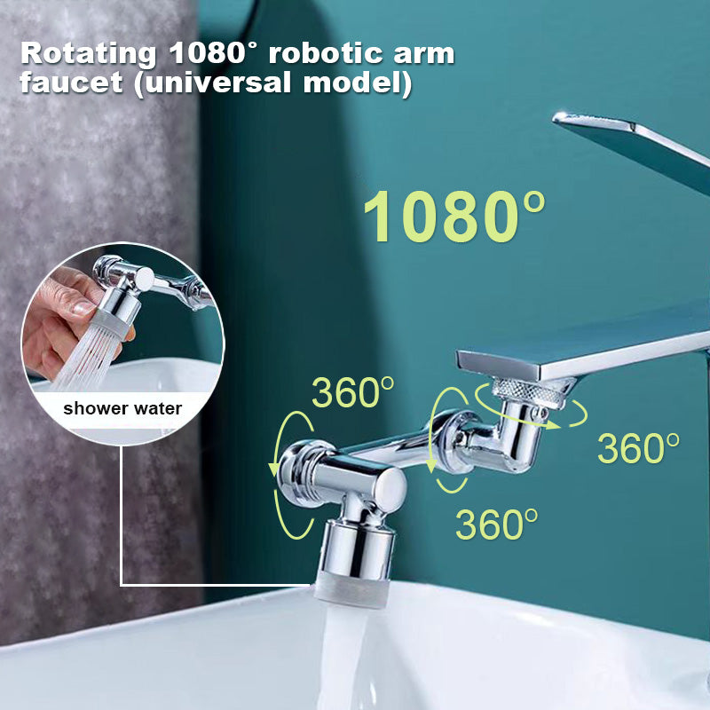 💖Last Day Promotion 49% OFF💖Rotating 1080° robotic arm faucet (universal model)--👩‍👩‍👧‍👧The direction and water flow rate can be freely adjusted