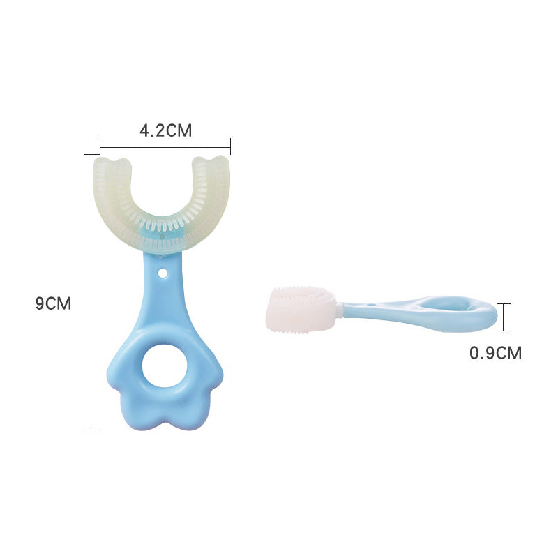 🔥Last Day Promotion 49% OFF🔥U-shaped Children's Toothbrush--💯Full silicone design, safe and does not hurt gums