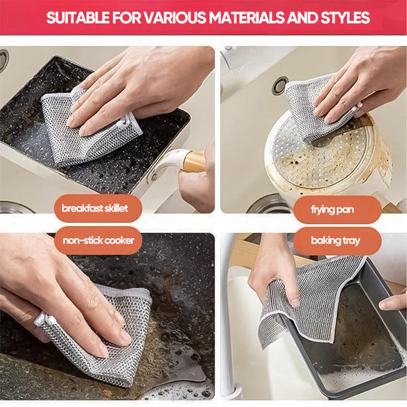 🎁Last Day Promotion 50% OFF🎁Multipurpose Wire Dishwashing Rags for Wet and Dry