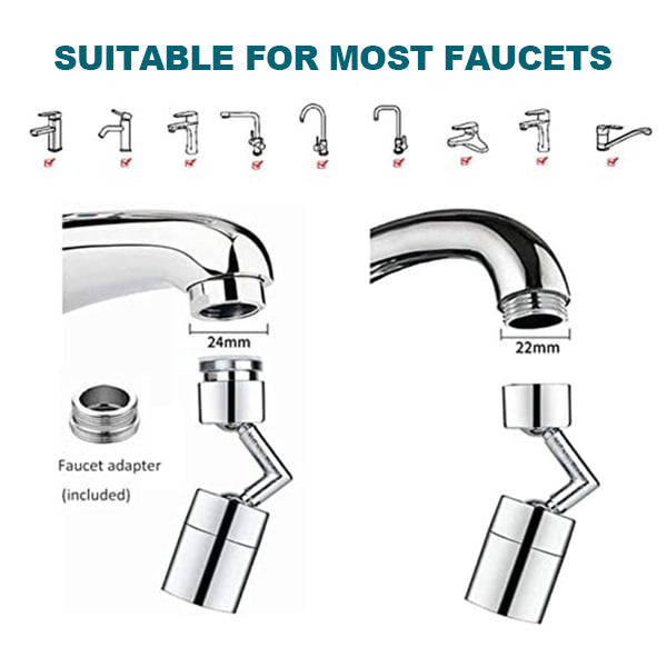 🔥Last Day Promotion 49% OFF🔥👍Upgraded Universal Splash Filter Faucet--👩‍👩‍👧‍👧The direction and water flow rate can be freely adjusted