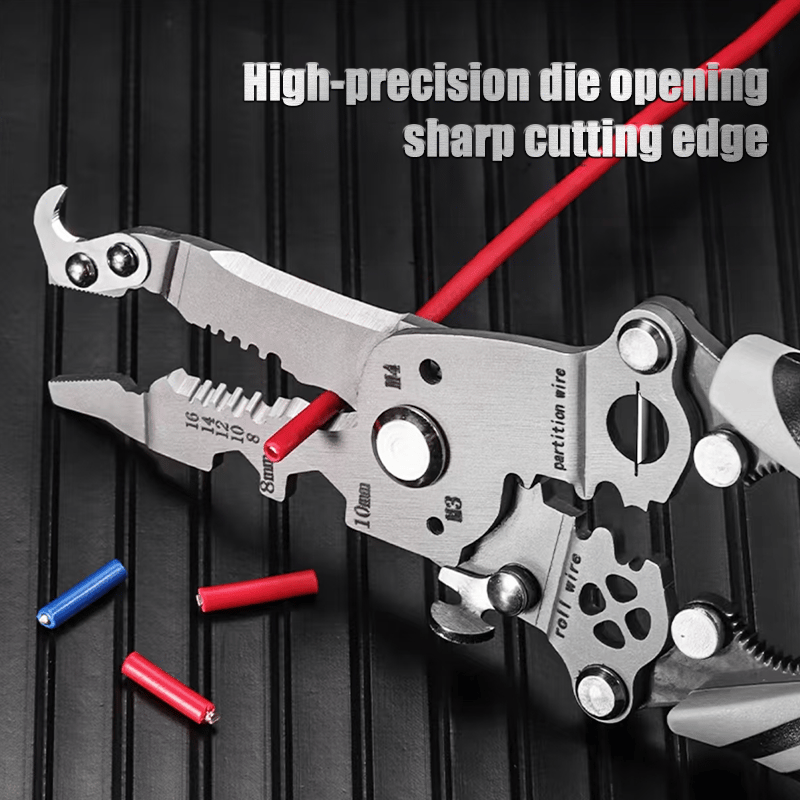 🥇2025 New Upgrade🥇TIMNAMY™ Multifunctional Folding Wire Stripper-Professional Electrician Tool 【⚡Last Day Promotion 60% OFF】