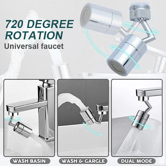 🔥Last Day Promotion 49% OFF🔥👍Upgraded Universal Splash Filter Faucet--👩‍👩‍👧‍👧The direction and water flow rate can be freely adjusted