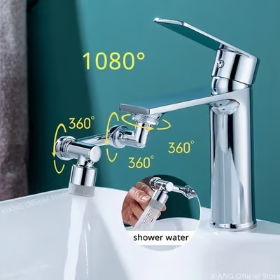 💖Last Day Promotion 49% OFF💖Rotating 1080° robotic arm faucet (universal model)--👩‍👩‍👧‍👧The direction and water flow rate can be freely adjusted