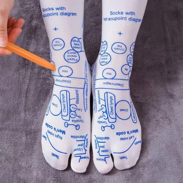 Official Store：✅ MIGUJO™ Reflexology Chart Socks with Trigger Point Massage Tool