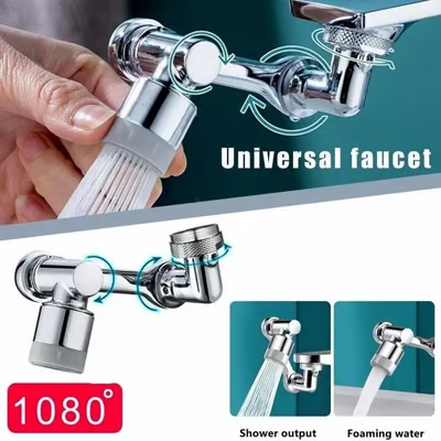 💖Last Day Promotion 49% OFF💖Rotating 1080° robotic arm faucet (universal model)--👩‍👩‍👧‍👧The direction and water flow rate can be freely adjusted