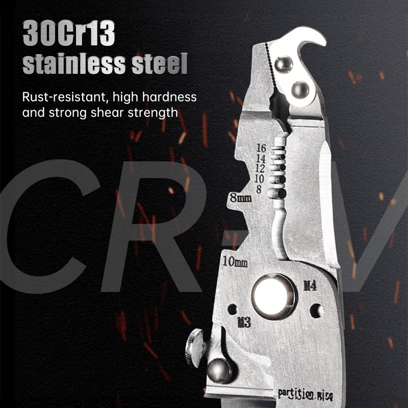🥇2025 New Upgrade🥇TIMNAMY™ Multifunctional Folding Wire Stripper-Professional Electrician Tool 【⚡Last Day Promotion 60% OFF】