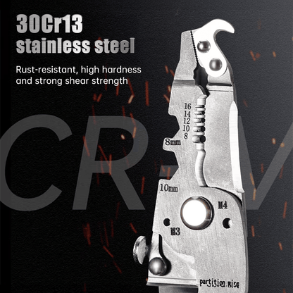 🥇2025 New Upgrade🥇TIMNAMY™ Multifunctional Folding Wire Stripper-Professional Electrician Tool 【⚡Last Day Promotion 60% OFF】