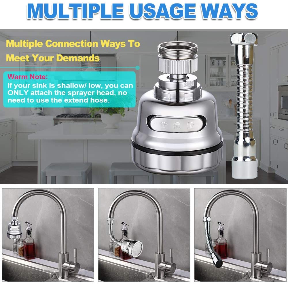 2025 Upgraded TIMNAMY™ 360° Rotatable Faucet Sprayer Head 🎁 🏆Hot Sale 50% OFF