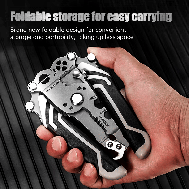 🥇2025 New Upgrade🥇TIMNAMY™ Multifunctional Folding Wire Stripper-Professional Electrician Tool 【⚡Last Day Promotion 60% OFF】