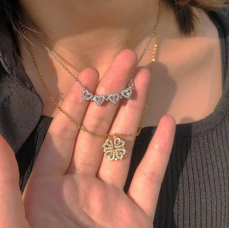 🔥Last Day Promotion 49% OFF🔥Lucky Heart Sterling Silver Necklace🍀